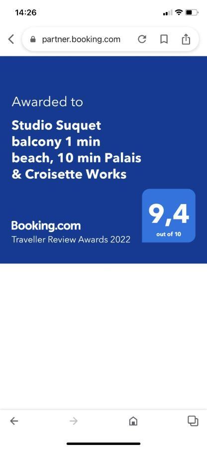 Studio Suquet Balcony 1 Min Beach, 10 Min Palais & Croisette Works Канны Экстерьер фото